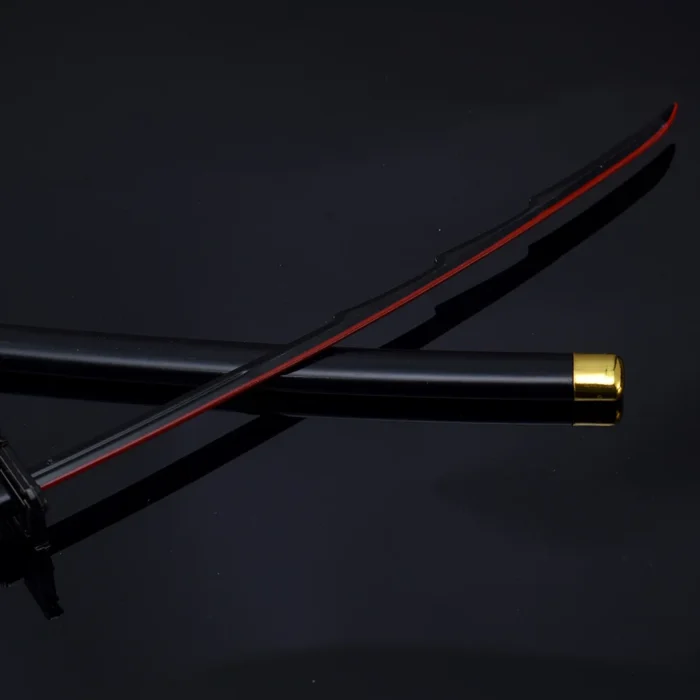 25cm Metal Bleach Katana Sword Ichigo Aizen Cosplay Prop Ninja Knife Iron Japanese Samurai Katana Real Weapon Kid Toy Anime Gift 6