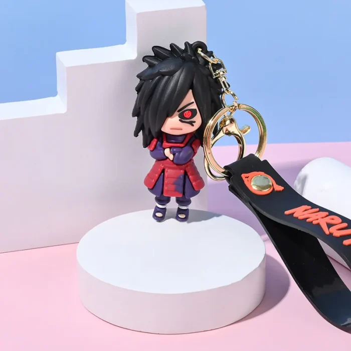 Miniso Cute Anime Character Naruto 3d Keychain On The Phone Couple Backpack Car Key Pendant Party Decoration Christmas Gifts 4