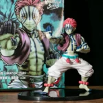 20CM Anime Figure Demon Slayer Juuni Kitsuki Akaza Battle Figure Toy Gift PVC Figure New Static Table Decoration Box Set 1