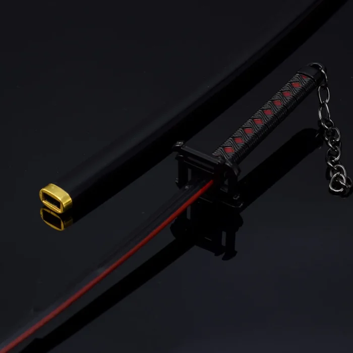 25cm Metal Bleach Katana Sword Ichigo Aizen Cosplay Prop Ninja Knife Iron Japanese Samurai Katana Real Weapon Kid Toy Anime Gift 5
