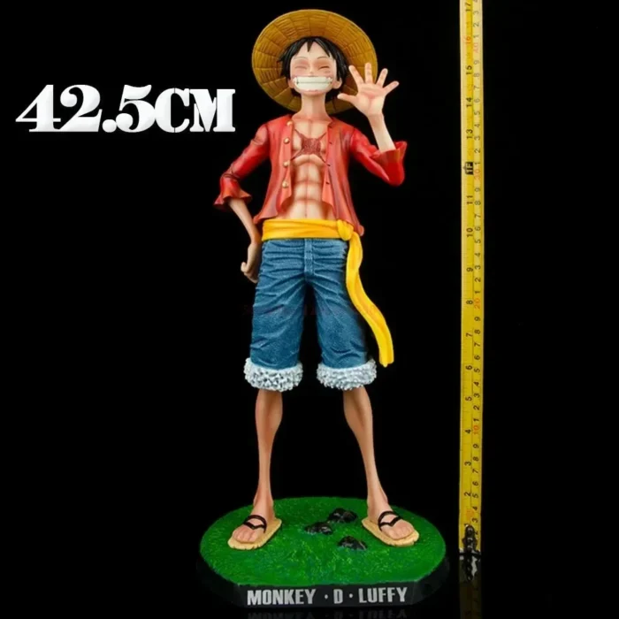 One Piece 42.5cm Straw Hat Monkey D. Luffy Gk Large 1/4 Big Smiley Anime Figures Doll Statue Model Ornament Decorative Gifts Toy 6
