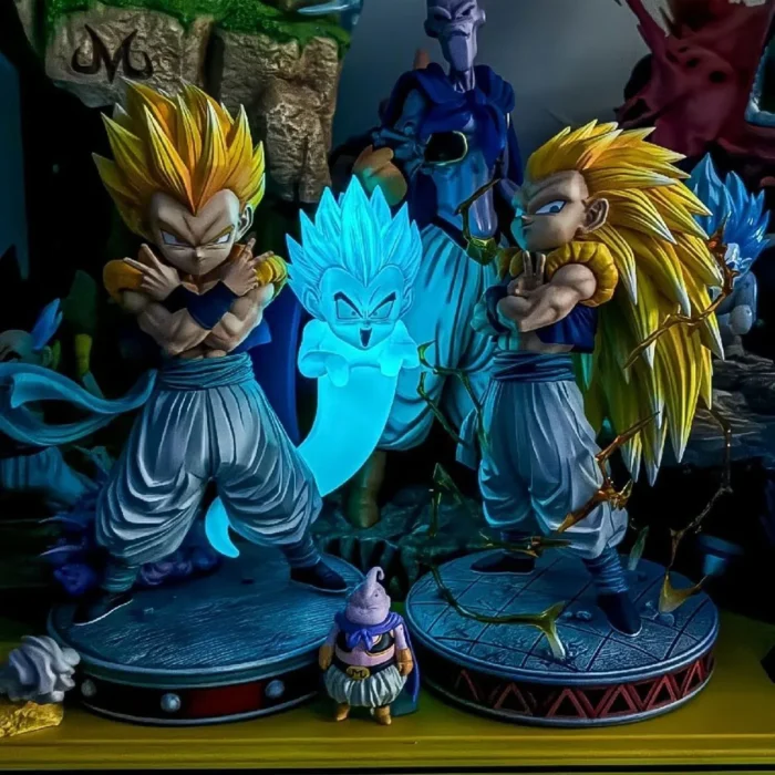 Dragon Ball Z Figures Super Saiyan Gotenks Anime Figurine Ghost Squad Model Statue Doll Collection Decoration Kids Toys Gift 1