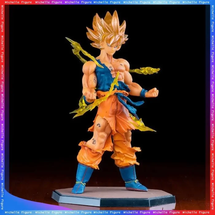 Hot Anime Dragon Ball Son Goku Super Saiyan Figure 17cm/6.69in Goku DBZ Action Figure Model Gifts Collectible Figurines for Kids 3