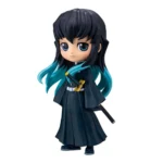 Anime 15cm Demon Slayer Figure Nezuko Tanjirou Zenitsu Inosuke Kyoujurou Giyuu Kawaii Qposket PVC Model Toys children Gift 4