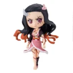 Anime 15cm Demon Slayer Figure Nezuko Tanjirou Zenitsu Inosuke Kyoujurou Giyuu Kawaii Qposket PVC Model Toys children Gift 2
