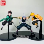 Hot Demon Slayer Anime Figure Tanjirou Agatsuma Zenitsu Kyoujurou Anime Model Action Figure PVC collection Toy for Kids Gift 5