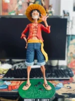 One Piece 42.5cm Straw Hat Monkey D. Luffy Gk Large 1/4 Big Smiley Anime Figures Doll Statue Model Ornament Decorative Gifts Toy 2
