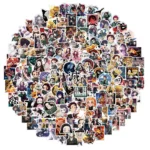50/100/200PCS Mixed Anime Demon Slayer Stickers Aesthetic Waterproof Decals Phone Laptop Case Cute Sticker Pack Toy 2
