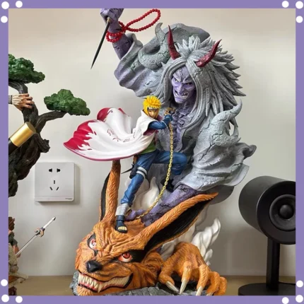 Naruto Namikaze Minato anime Action Figure Naruto Statue Yondaime Hokage Anime Pvc Collectible Model Doll Toys Gift 28cm 1