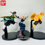 Hot Demon Slayer Anime Figure Tanjirou Agatsuma Zenitsu Kyoujurou Anime Model Action Figure PVC collection Toy for Kids Gift 6