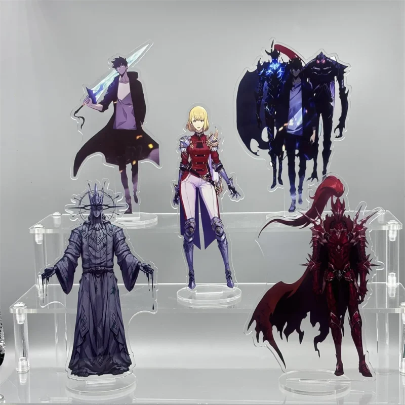 Anime Solo Leveling 15cm Acrylic Stand Sung Jin Woo Sung Jin Ah Yoo Jin Ho Action Figures Desk Model Plate Toys Room Decorations 1