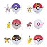 Pokeball Pokemon Figurine Elf Ball Anime Figure Cartoons Pikachu Charizard Pocket Monster Pet Anime Action Model Toy Kids Gifts 4