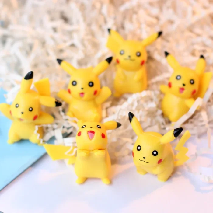 18pcs/set Pokemon Pikachu Action Figure Animation Cute Doll Collection PVC Model Toys 5