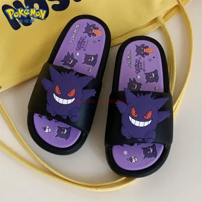 Pokemon Gengar Anime Peripheral Slippers For Men And Women Trendy And Cool Internet Infrared Anti Slip Eva Couple Slipper Gift 5