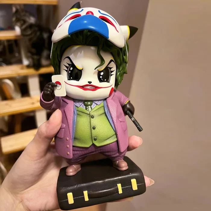 12.5cm Pokemon Pikachu Cos The Joker GK Collection Birthday Gifts Decoration Action Figure Statues 5