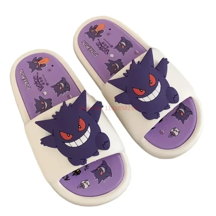 Pokemon Gengar Anime Peripheral Slippers For Men And Women Trendy And Cool Internet Infrared Anti Slip Eva Couple Slipper Gift 4