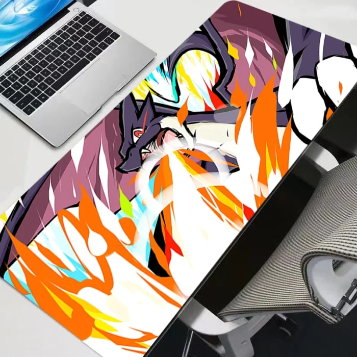 Gaming Mouse Pad P-pokemon Charizard Home New HD Pc Mousepad XXL keyboard pad Non-Slip Office Carpet Laptop Mice Pad Gift 5