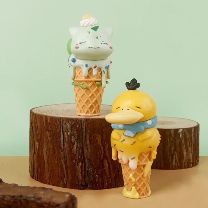 Hot Pokemon ice cream  Anime figure model Action Figure Pikachu Gengar Model Toy Cartoon Collectible Doll For Kids Gifts 6