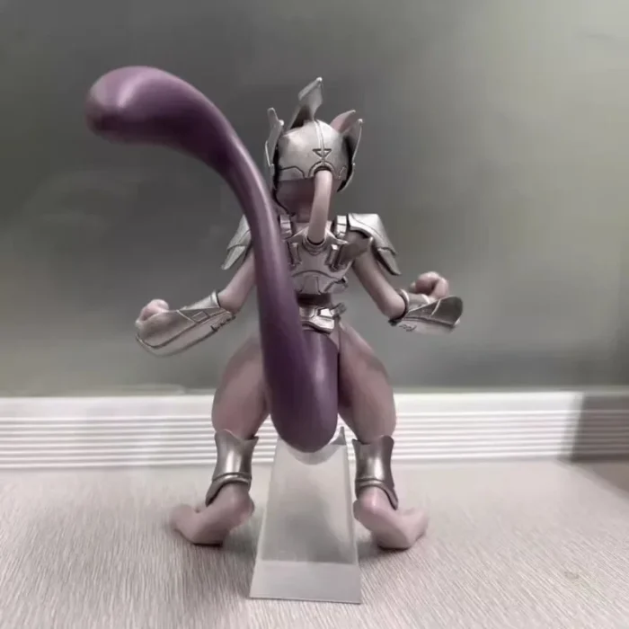 11cm Pokemon Figure Mewtwo Anime Figure Steel Mewtwo cool Figurine Pvc Statue Model Decorations Toys for Kid Gifts Collection 4