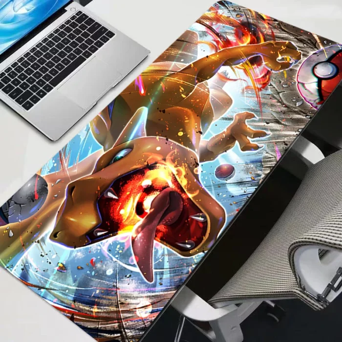 Gaming Mouse Pad P-pokemon Charizard Home New HD Pc Mousepad XXL keyboard pad Non-Slip Office Carpet Laptop Mice Pad Gift 6