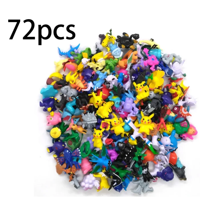 24-144 Pcs Pokemon Action Figure 2-3CM Not Repeating Mini Figures Model Toy Pikachu Anime Kids Collect Dolls Birthday Gifts 4