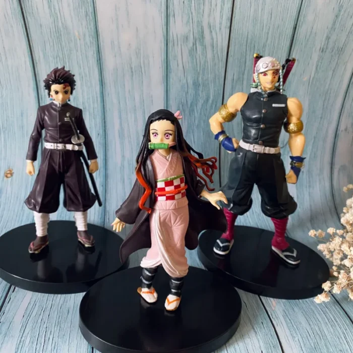 Anime Demon Slayer Action Figures Kimetsu No Yaiba Shinobu Nezuko PVC Dolls Model Collection Ornaments Japan Derivatives Toys 4