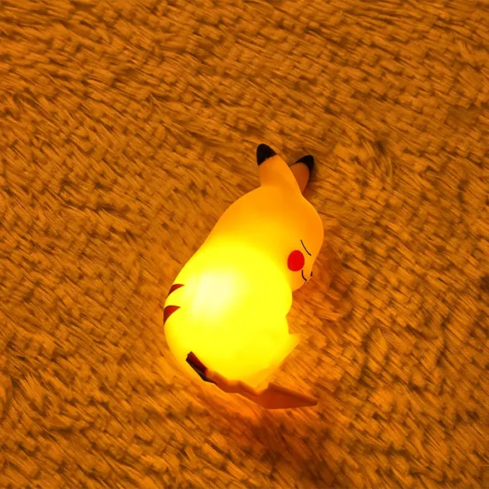 Pokemon Pikachu Night Light Glowing Children Toy Pokemon Pikachu Cute Bedside Lamp Children's Birthday Christmas Present 3