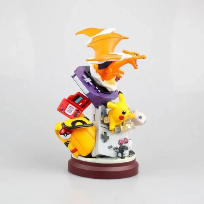 20cm pokemon Pikachu Anime Figure Pikachu Game Machine Model Gameboy Pika Mew Charizard Doll PVC Statue Ornament Decora Toy Gift 4