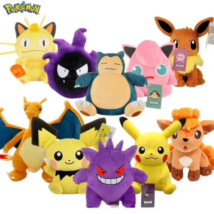 POKEMON Original Plush Toy Gengar Pikachu Charizard Genuine Plush Doll Soft Kawaii Cute Cartoon Piplup Toys for Kids Gift 1