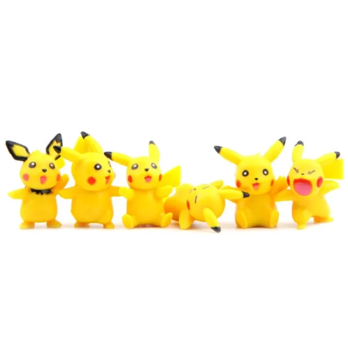 18pcs/set Pokemon Pikachu Action Figure Animation Cute Doll Collection PVC Model Toys 4