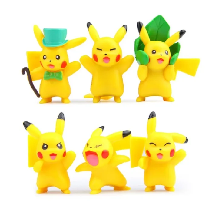 18pcs/set Pokemon Pikachu Action Figure Animation Cute Doll Collection PVC Model Toys 2