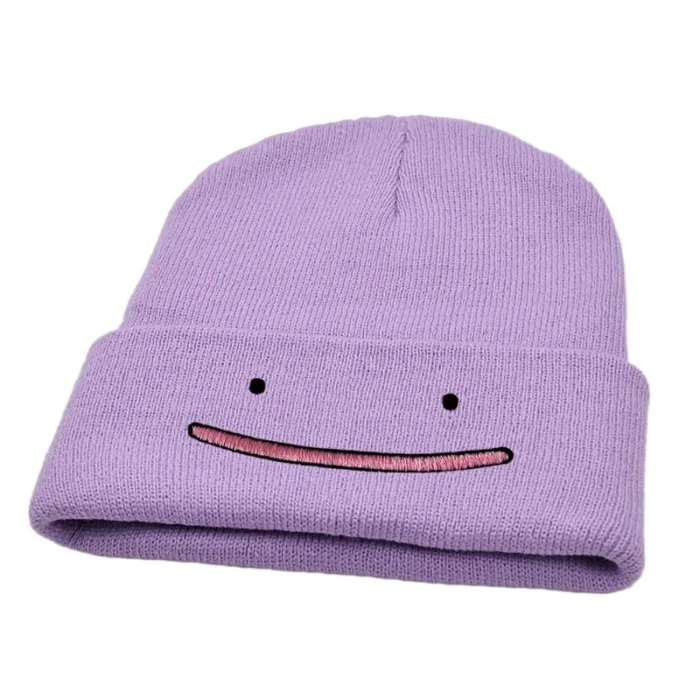 Pokemon Snorlax Ditto Psyduck Beanies Women Winter Warm Hat Anime Solid Color Funny Embroidery Cap for Men Knitted Bonnet Unisex 6