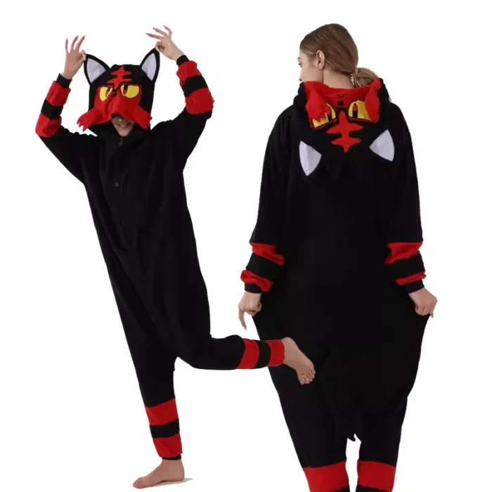 TAKARA TOMY Pokemon Kigurumi Onesie Snorlax Eevee Squirtle Gengar Pijama Cosplay Costume Halloween Adult Anime Umbreon Pajamas 5