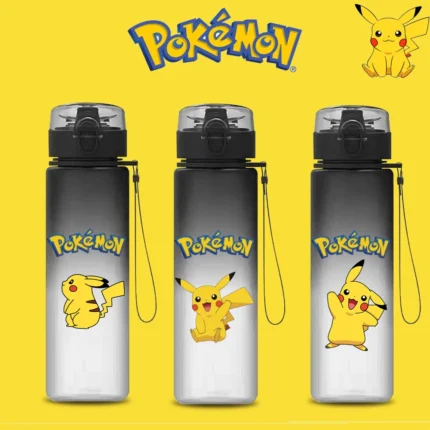 Pokemon 500ML Charmander Water Cup Children Portable Plastic Cartoon Kawai Pikachu Outdoor Large Capacity Sports Water Bottle 1