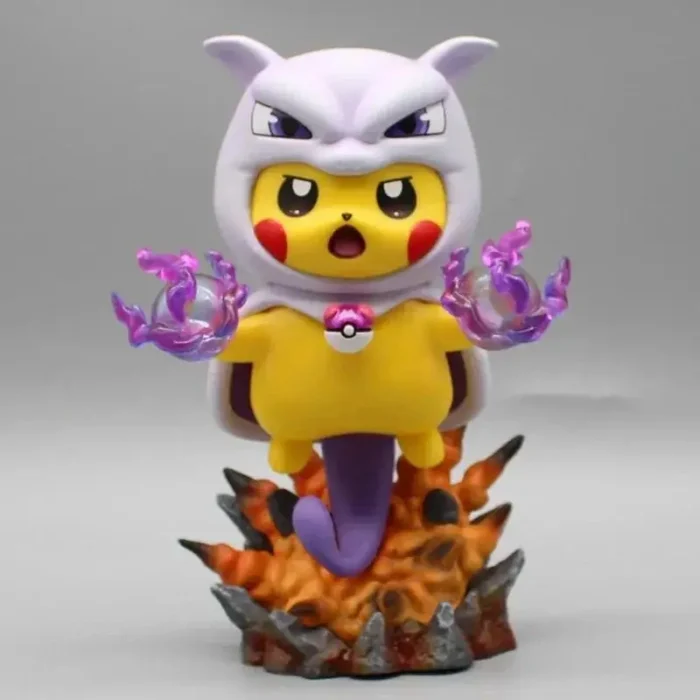 12cm Pokemon Anime Figures Pikachu Cosplay Gengar Charizard Bulbasaur Psyduck Kawaii Figurine PVC Statue Model Kids Xmas Gifts 5