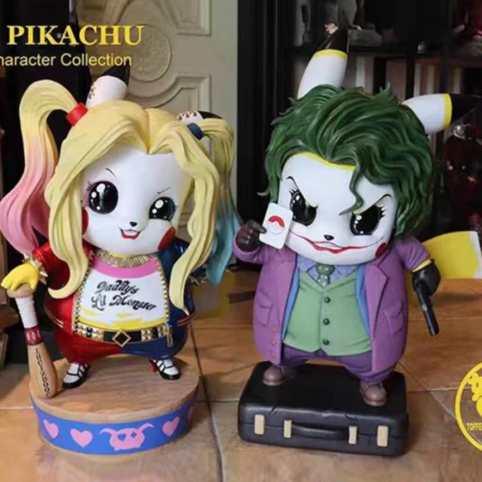 12.5cm Pokemon Pikachu Cos The Joker GK Collection Birthday Gifts Decoration Action Figure Statues 4