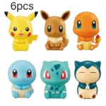 6pcs Pokemon Pikachu Anime Toys Dolls for Kids Action Figure Toy Charmander Squirtle Cartoon Doll Boys Girls Child Birthday Gift 1