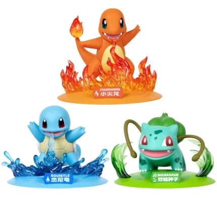 New Original Pokemon Charmander Bulbasaur Squirtle Genuine Anime Action Figures Collect Model Ornaments Kid's Toy Birthday Gift 1