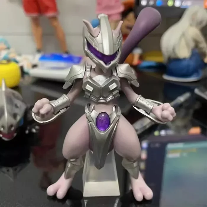 11cm Pokemon Figure Mewtwo Anime Figure Steel Mewtwo cool Figurine Pvc Statue Model Decorations Toys for Kid Gifts Collection 2