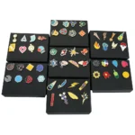 Pokemon Gym Badges Kanto Johto Hoenn Sinnoh Unova Kalos League Region Orange Islands Pins Brooches Box Set Pocket Monster 1