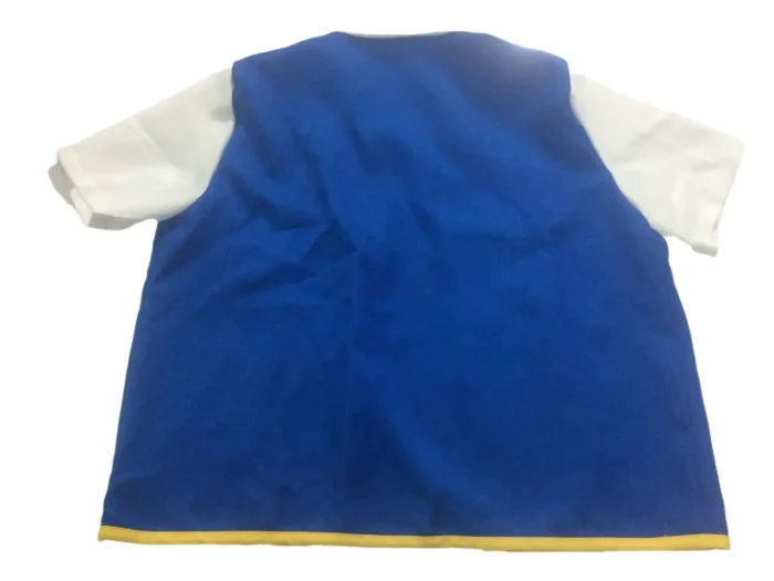 Blue Jacket Pokemon Men Cosplay Costume Boys  Ash Ketchum For Halloween Party Trainer Gloves And Cap Set Anime Christmas Gift 4