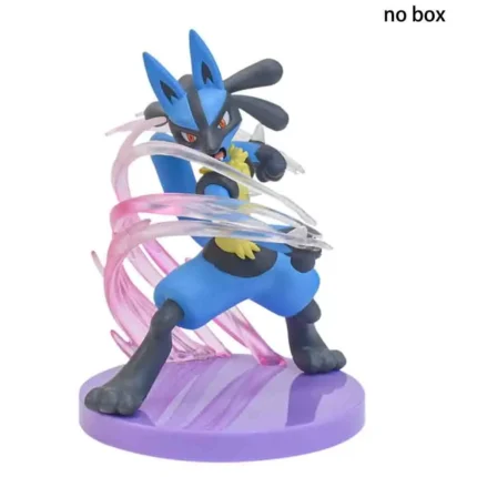 13cm Riolu Lucario Pokemon Action Model Doll Anime PVC Figure Statue Toy With Base Decoration Collect Birthday Gift NO BOX 1