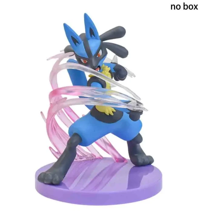 13cm Riolu Lucario Pokemon Action Model Doll Anime PVC Figure Statue Toy With Base Decoration Collect Birthday Gift NO BOX 1