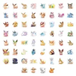 10/30/60pcs Cute Cartoon Pokemon Eevee Stickers Anime Decal Toys Graffiti Laptop Scrapbook Phone Waterproof Kawaii Sticker Gifts 6