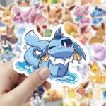 10/30/60pcs Cute Cartoon Pokemon Eevee Stickers Anime Decal Toys Graffiti Laptop Scrapbook Phone Waterproof Kawaii Sticker Gifts 2