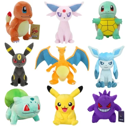 Pokemon Plush Stuff Toy Pikachu Charizard Doll Gengar Squirtle Plush Doll Espeon Glaceon Umbreon Soft Cartoon Toys Kids Gift 1