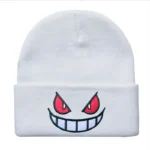 6Colors Pokemon Gengar Kawaii Cartoon Anime Cute Wool Embroidery Knitted Hat Warm Pullover Cap Gifts For Girls 5