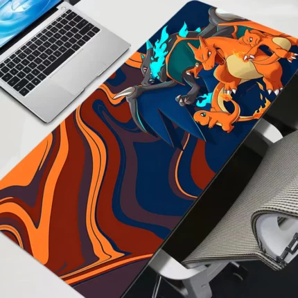 Gaming Mouse Pad P-pokemon Charizard Home New HD Pc Mousepad XXL keyboard pad Non-Slip Office Carpet Laptop Mice Pad Gift 1