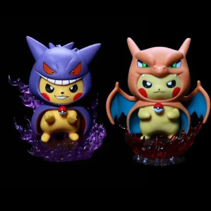 12cm Pokemon Figure Pikachu Cos Gengar Charizard Model Doll Collectible Toy Gifts Cartoon Kawaii Figurine Statue Anime Figures 1