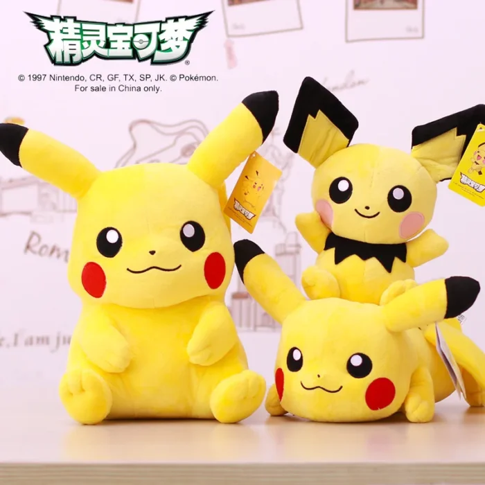 POKEMON Original Plush Toy Gengar Pikachu Charizard Genuine Plush Doll Soft Kawaii Cute Cartoon Piplup Toys for Kids Gift 2